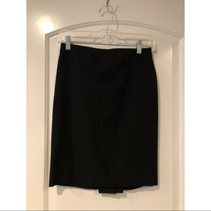 0P Black Pencil Skirt
